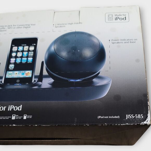 Jensen Universal Docking Station with RF Wireless Speakers for iPod Jiss-585 - Picture 4 of 9